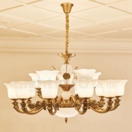 Πολυέλαιος 15 Light Traditional Classic Ενσωματωμένος Μεταλλικός Πολυτελής
