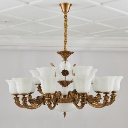 Πολυέλαιος 15 Light Traditional Classic Ενσωματωμένος Μεταλλικός Πολυτελής