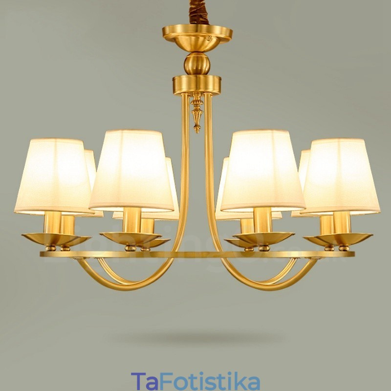 Ορειχάλκινος 8 Light Rustic Lodge Ενσωματωμένος Μεταλλικός Χάλκινος Πολυέλαιος