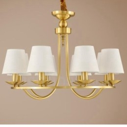Ορειχάλκινος 8 Light Rustic Lodge Ενσωματωμένος Μεταλλικός Χάλκινος Πολυέλαιος