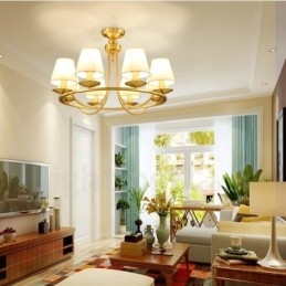 Ορειχάλκινος 8 Light Rustic Lodge Ενσωματωμένος Μεταλλικός Χάλκινος Πολυέλαιος