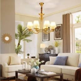 Ορειχάλκινος 8 Light Rustic Lodge Ενσωματωμένος Μεταλλικός Χάλκινος Πολυέλαιος