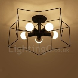 Ενσωματωμένος πολυέλαιος 5 Light Rustic Lodge