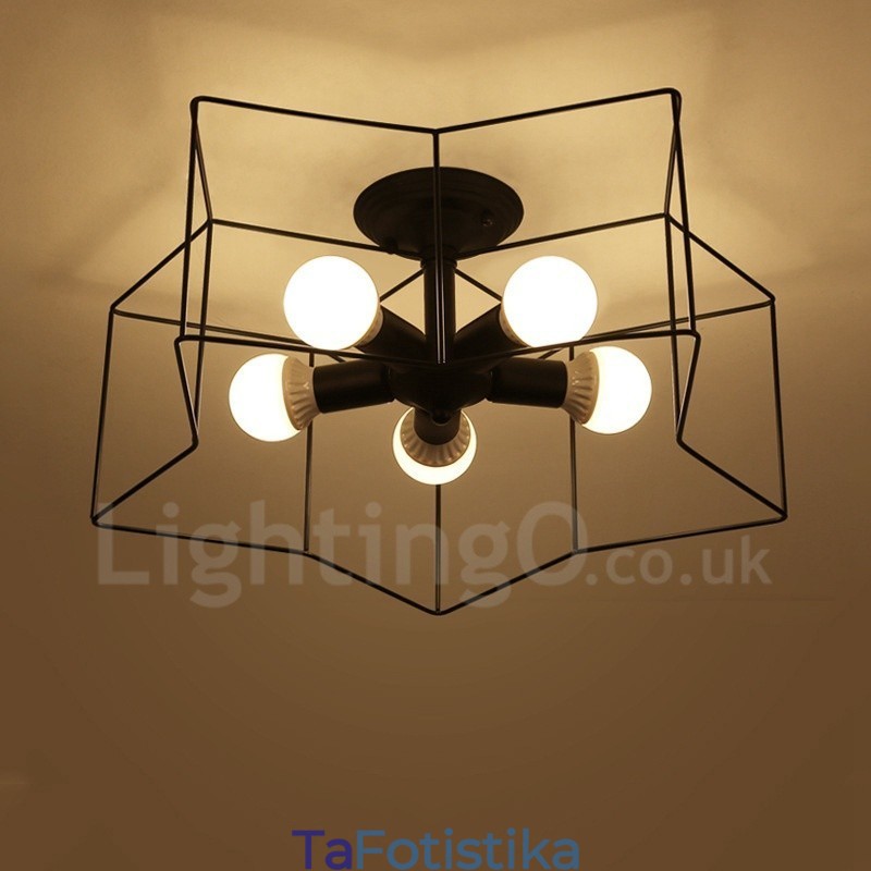 Ενσωματωμένος πολυέλαιος 5 Light Rustic Lodge