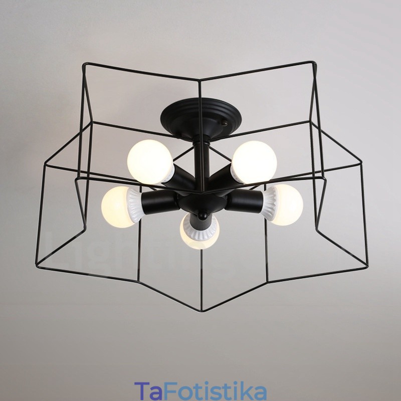 Ενσωματωμένος πολυέλαιος 5 Light Rustic Lodge