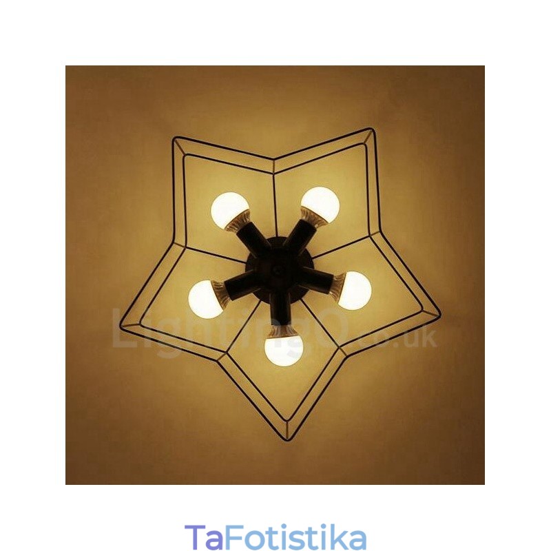 Ενσωματωμένος πολυέλαιος 5 Light Rustic Lodge