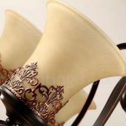 Ενσωματωμένος μεταλλικός πολυέλαιος 12 Light Rustic Lodge