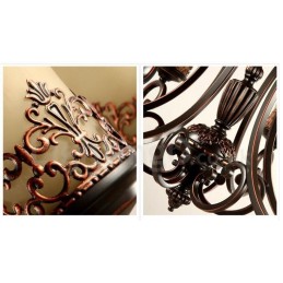 Ενσωματωμένος μεταλλικός πολυέλαιος 12 Light Rustic Lodge