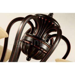 Ενσωματωμένος μεταλλικός πολυέλαιος 12 Light Rustic Lodge