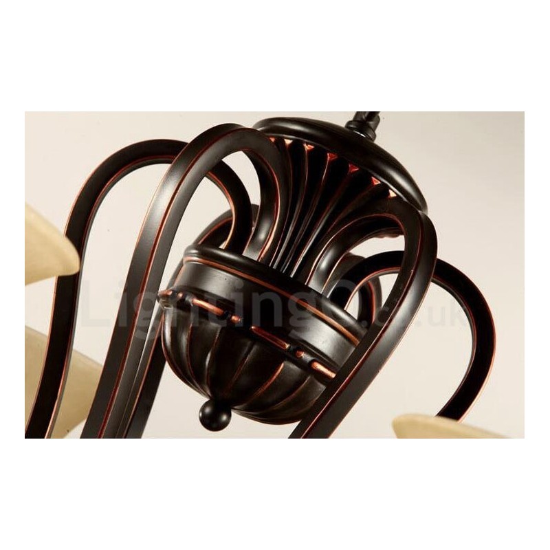 Ενσωματωμένος μεταλλικός πολυέλαιος 12 Light Rustic Lodge