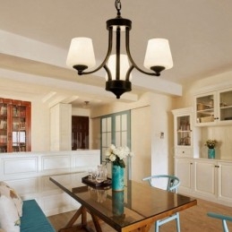 Ενσωματωμένος μεταλλικός πολυέλαιος 3 Light Rustic Lodge