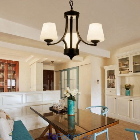 Ενσωματωμένος μεταλλικός πολυέλαιος 3 Light Rustic Lodge Ενσωματωμένος μεταλλικός πολυέλαιος 3 Light Rustic Lodge