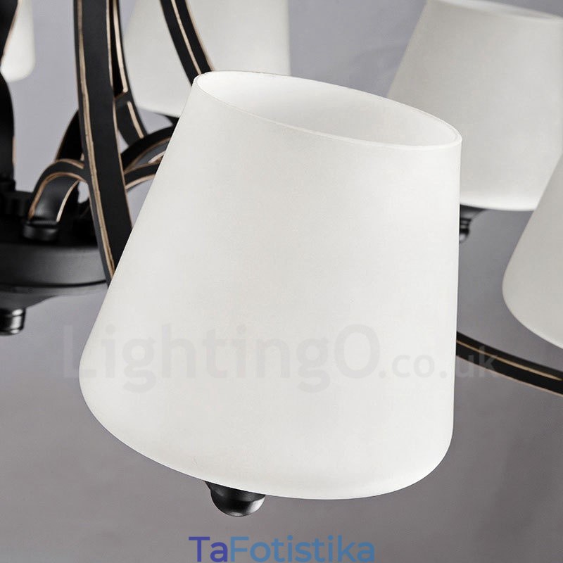 Ενσωματωμένος μεταλλικός πολυέλαιος 3 Light Rustic Lodge