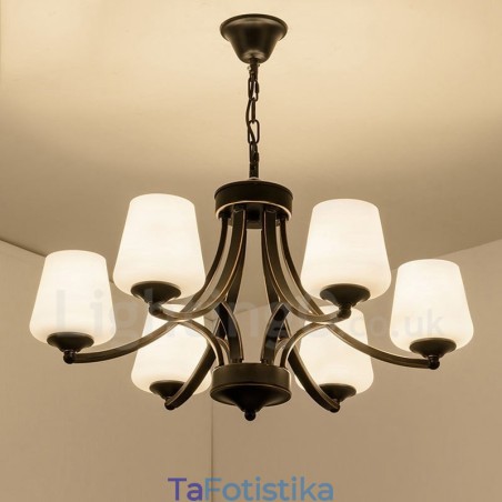 Ενσωματωμένος μεταλλικός πολυέλαιος 6 Light Rustic Lodge Ενσωματωμένος μεταλλικός πολυέλαιος 6 Light Rustic Lodge