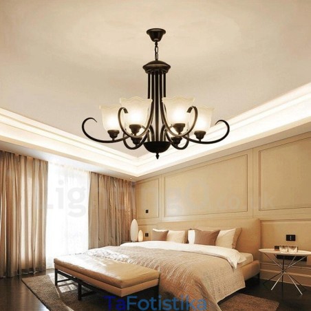 Ενσωματωμένος μεταλλικός πολυέλαιος 6 Light Rustic Lodge Ενσωματωμένος μεταλλικός πολυέλαιος 6 Light Rustic Lodge