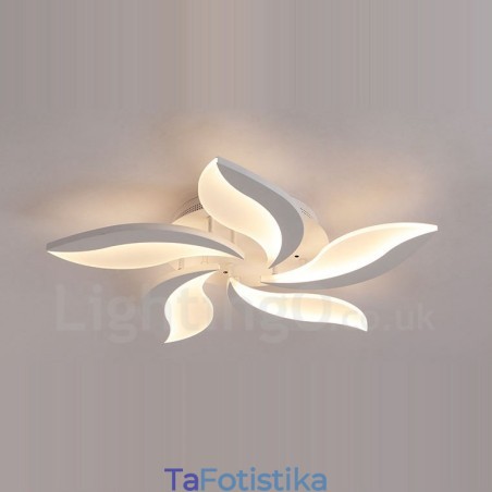 5 Light Modern Contemporary Ενσωματωμένος Πολυέλαιος 5 Light Modern Contemporary Ενσωματωμένος Πολυέλαιος