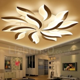 15 Light Modern Contemporary Ενσωματωμένος πολυέλαιος 128W