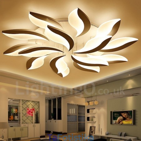 15 Light Modern Contemporary Ενσωματωμένος πολυέλαιος 128W 15 Light Modern Contemporary Ενσωματωμένος πολυέλαιος 128W