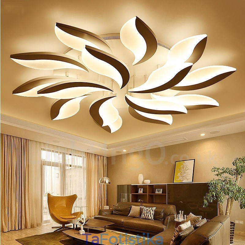 15 Light Modern Contemporary Ενσωματωμένος πολυέλαιος 128W