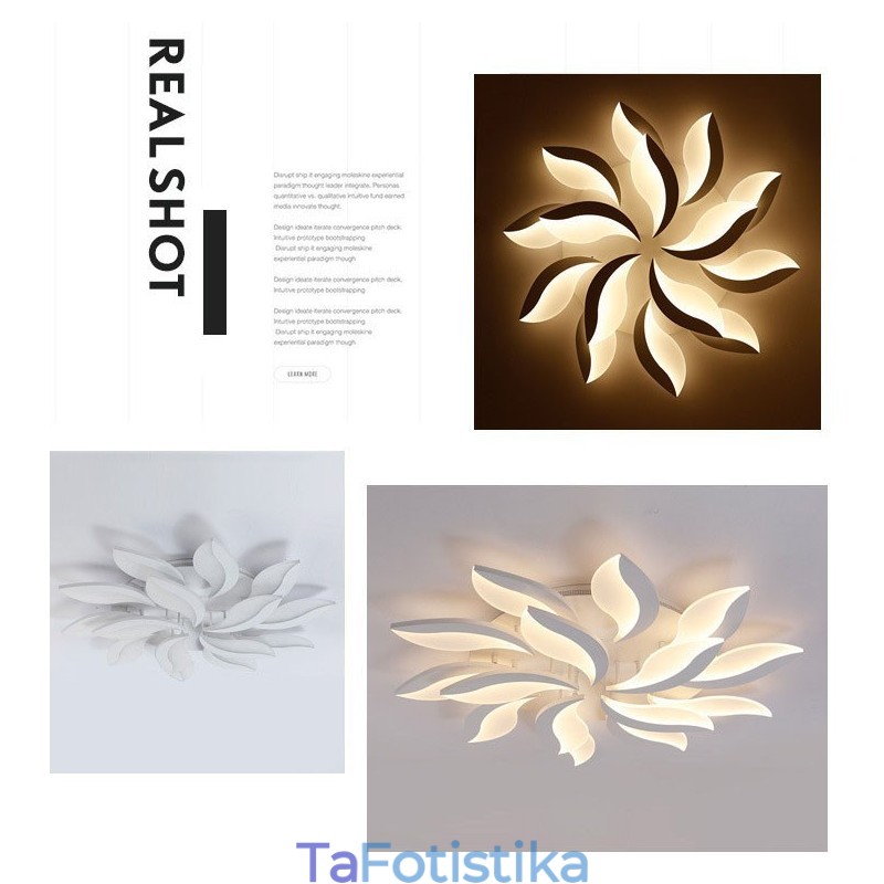 15 Light Modern Contemporary Ενσωματωμένος πολυέλαιος 128W