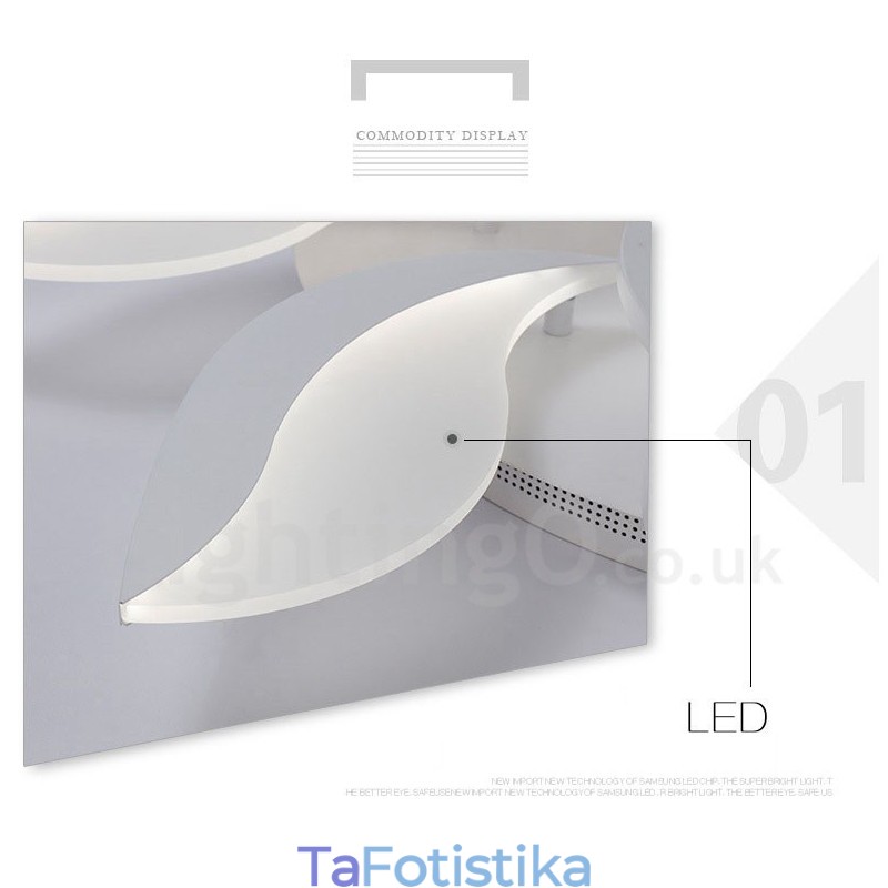 15 Light Modern Contemporary Ενσωματωμένος πολυέλαιος 128W