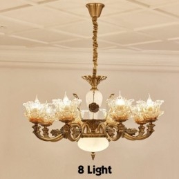 8 Light Traditional Classic Ενσωματωμένος Μεταλλικός Πολυέλαιος