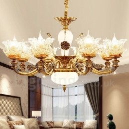 8 Light Traditional Classic Ενσωματωμένος Μεταλλικός Πολυέλαιος
