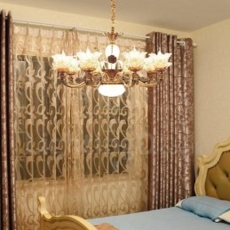 8 Light Traditional Classic Ενσωματωμένος Μεταλλικός Πολυέλαιος