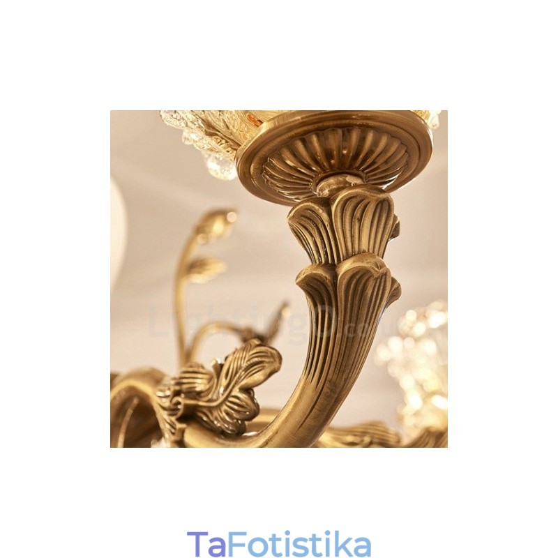 8 Light Traditional Classic Ενσωματωμένος Μεταλλικός Πολυέλαιος