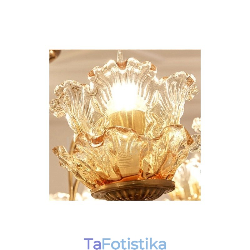 15 Light Traditional Classic Ενσωματωμένος Μεταλλικός Πολυέλαιος