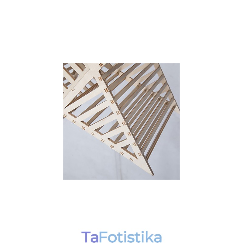 Vintage πεντάκτινος πολυέλαιος από ξύλο Star