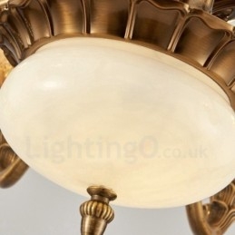 15 Light Traditional Classic Ενσωματωμένος Μεταλλικός Πολυέλαιος