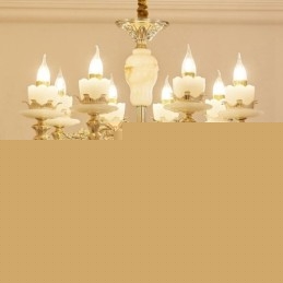 8 Light Traditional Classic Ενσωματωμένος Μεταλλικός Πολυέλαιος