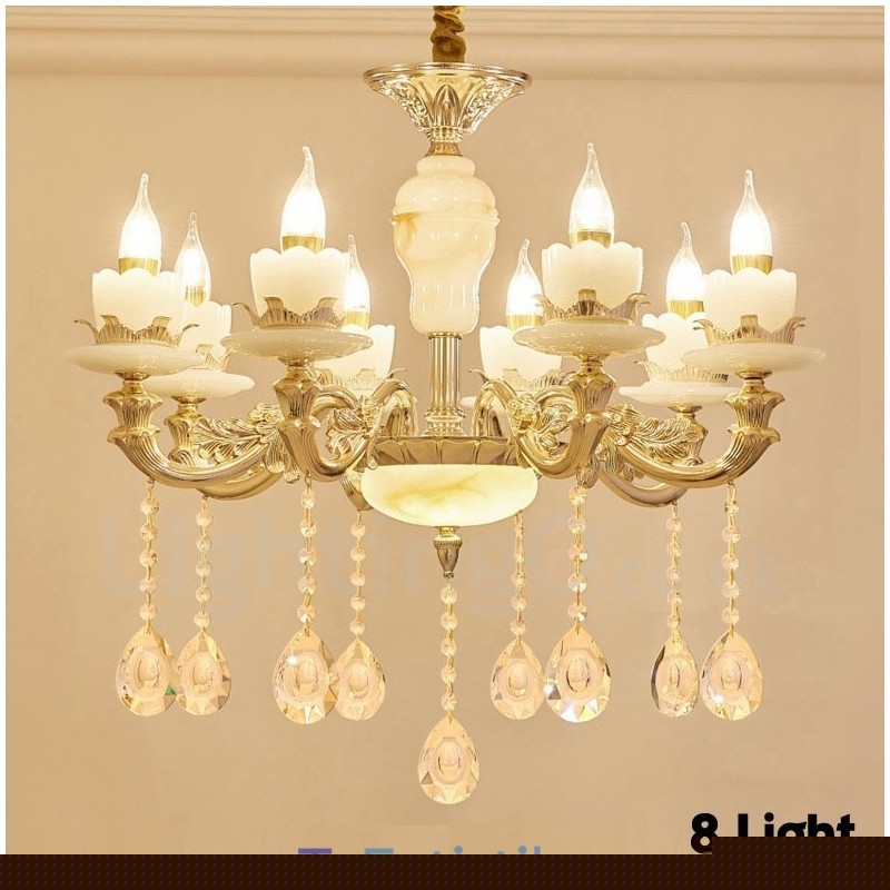 8 Light Traditional Classic Ενσωματωμένος Μεταλλικός Πολυέλαιος