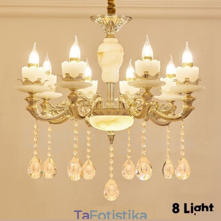 8 Light Traditional Classic Ενσωματωμένος Μεταλλικός Πολυέλαιος 8 Light Traditional Classic Ενσωματωμένος Μεταλλικός Πολυέλαιος