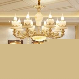 8 Light Traditional Classic Ενσωματωμένος Μεταλλικός Πολυέλαιος