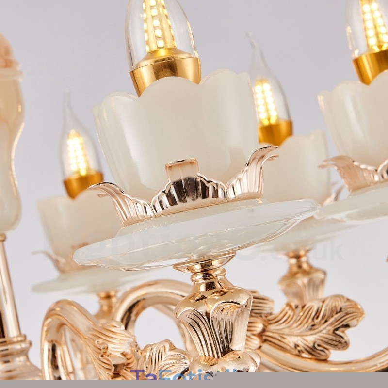 8 Light Traditional Classic Ενσωματωμένος Μεταλλικός Πολυέλαιος
