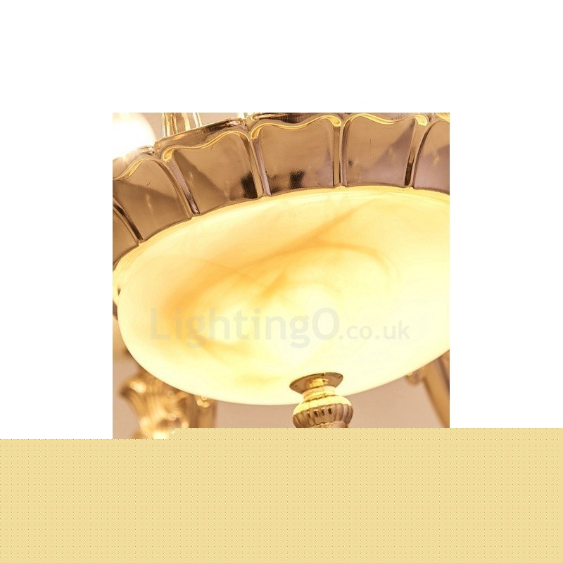 8 Light Traditional Classic Ενσωματωμένος Μεταλλικός Πολυέλαιος