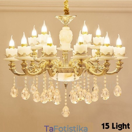 15 Light Traditional Classic Ενσωματωμένος Μεταλλικός Πολυέλαιος 15 Light Traditional Classic Ενσωματωμένος Μεταλλικός Πολυέλαιος