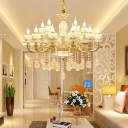 15 Light Traditional Classic Ενσωματωμένος Μεταλλικός Πολυέλαιος