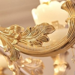 15 Light Traditional Classic Ενσωματωμένος Μεταλλικός Πολυέλαιος