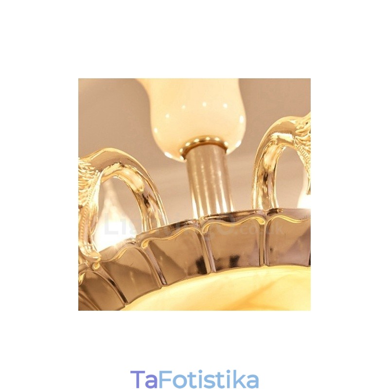 15 Light Traditional Classic Ενσωματωμένος Μεταλλικός Πολυέλαιος