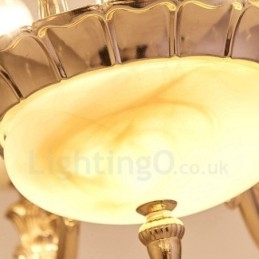 15 Light Traditional Classic Ενσωματωμένος Μεταλλικός Πολυέλαιος