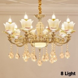 8 Light Traditional Classic Ενσωματωμένος Μεταλλικός Πολυέλαιος