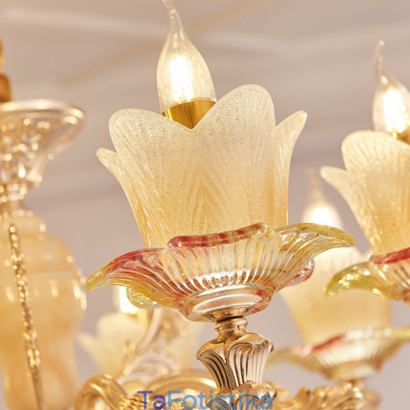8 Light Traditional Classic Ενσωματωμένος Μεταλλικός Πολυέλαιος
