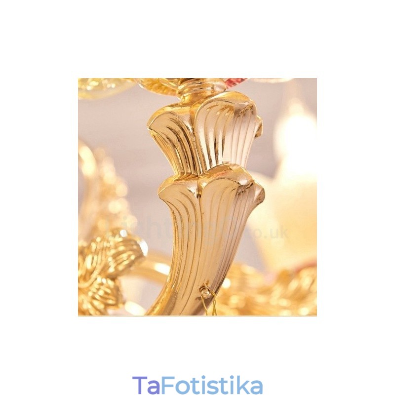 8 Light Traditional Classic Ενσωματωμένος Μεταλλικός Πολυέλαιος
