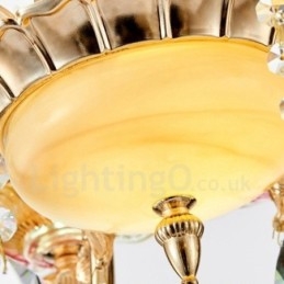 8 Light Traditional Classic Ενσωματωμένος Μεταλλικός Πολυέλαιος