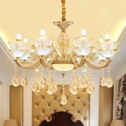 8 Light Traditional Classic Ενσωματωμένος Μεταλλικός Πολυέλαιος