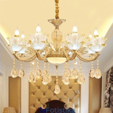 8 Light Traditional Classic Ενσωματωμένος Μεταλλικός Πολυέλαιος 8 Light Traditional Classic Ενσωματωμένος Μεταλλικός Πολυέλαιος