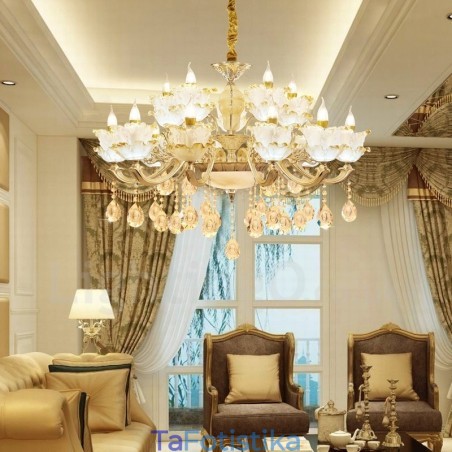15 Light Traditional Classic Ενσωματωμένος Μεταλλικός Πολυέλαιος 15 Light Traditional Classic Ενσωματωμένος Μεταλλικός Πολυέλαιος